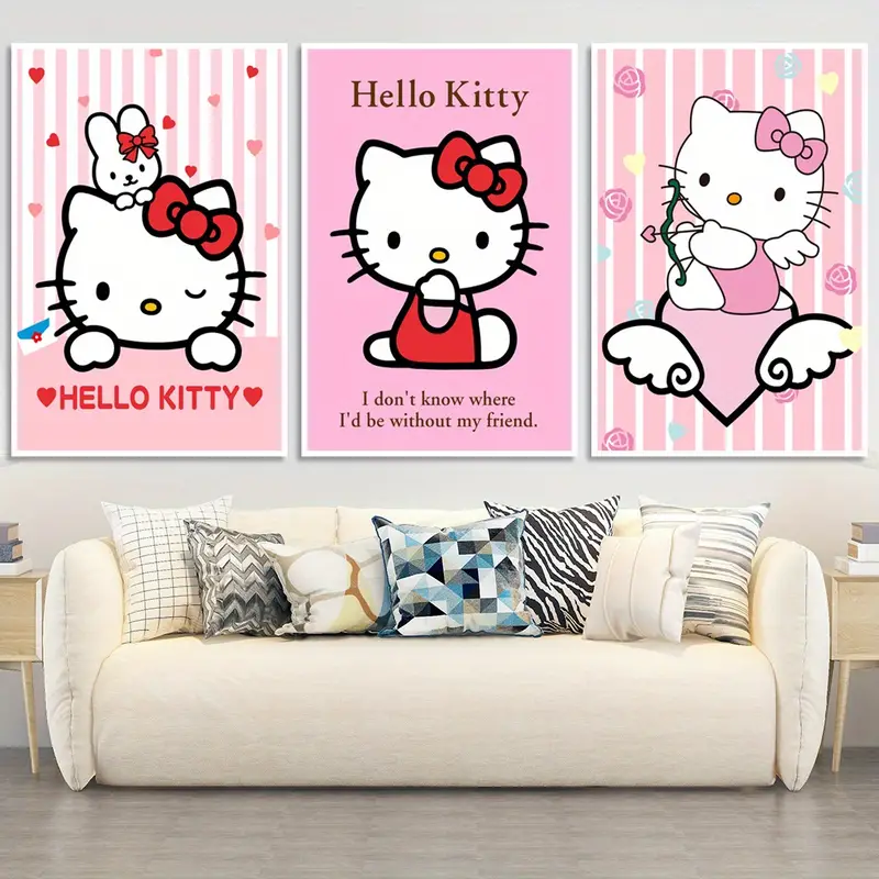 Conjuto de tela artes hello kitty
