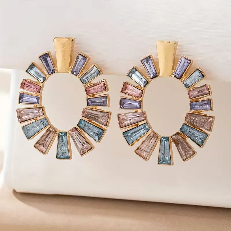 Brincos Estilo Bohemian Zinco Tricolor