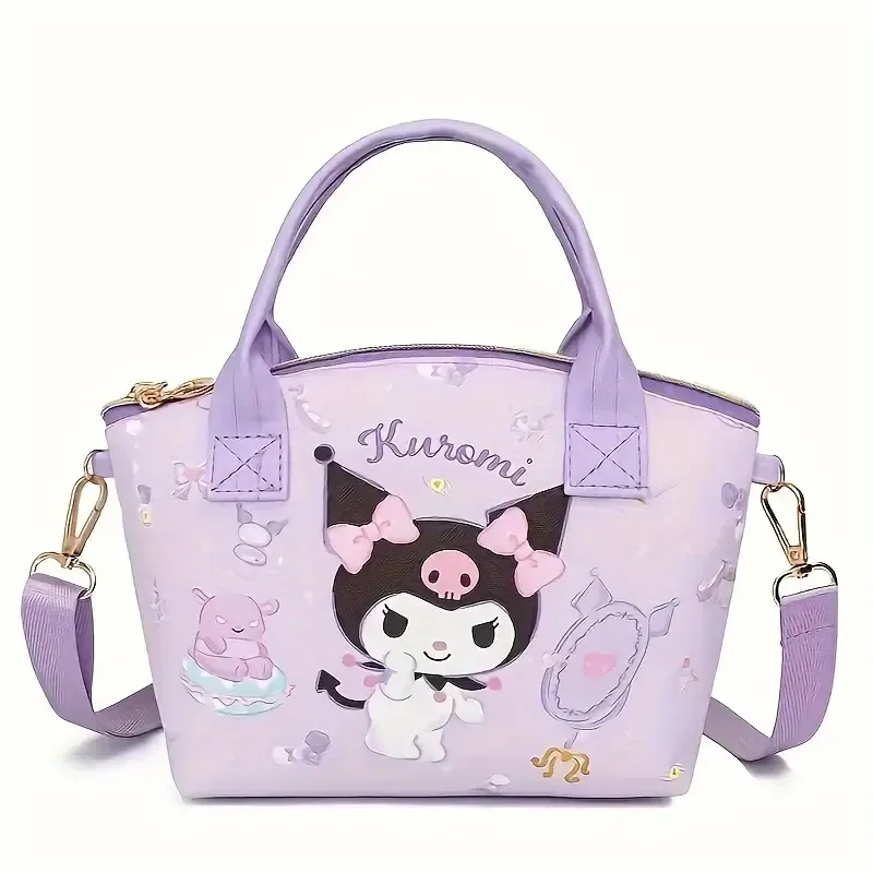 Bolsa Tote Grande Sanrio Hello Kitty - kuromi Couro Durável Organizador